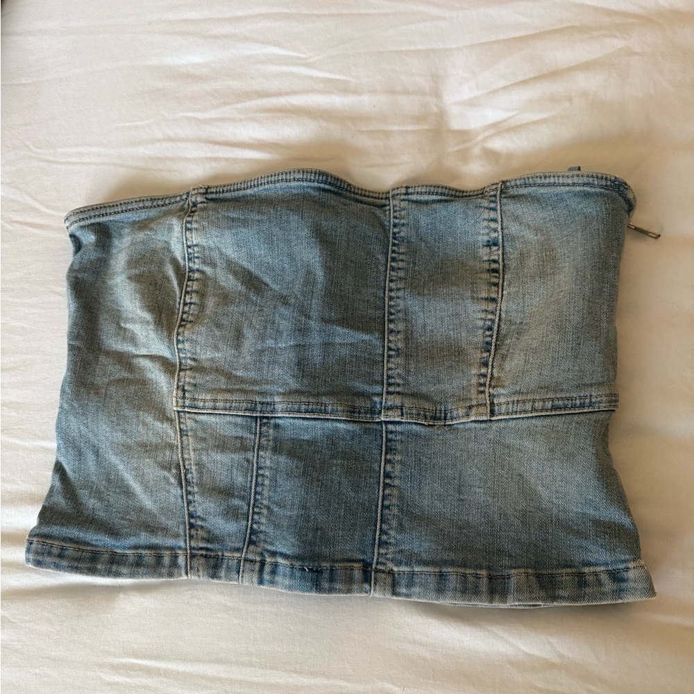 Zara Demin tub top